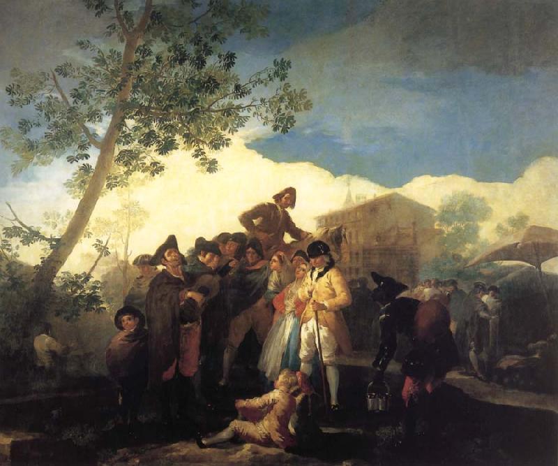 Francisco Goya Blind Guitarist oil painting image